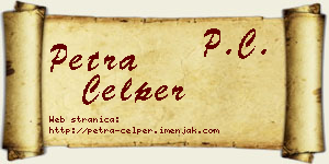 Petra Ćelper vizit kartica